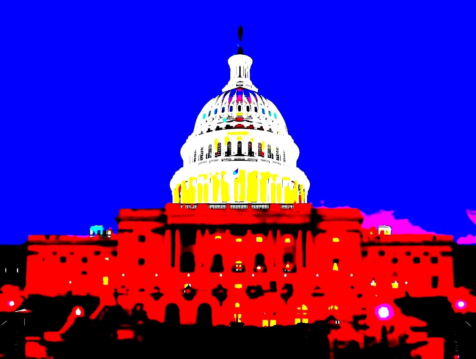 US Capitol building at night representing congressional oversight
