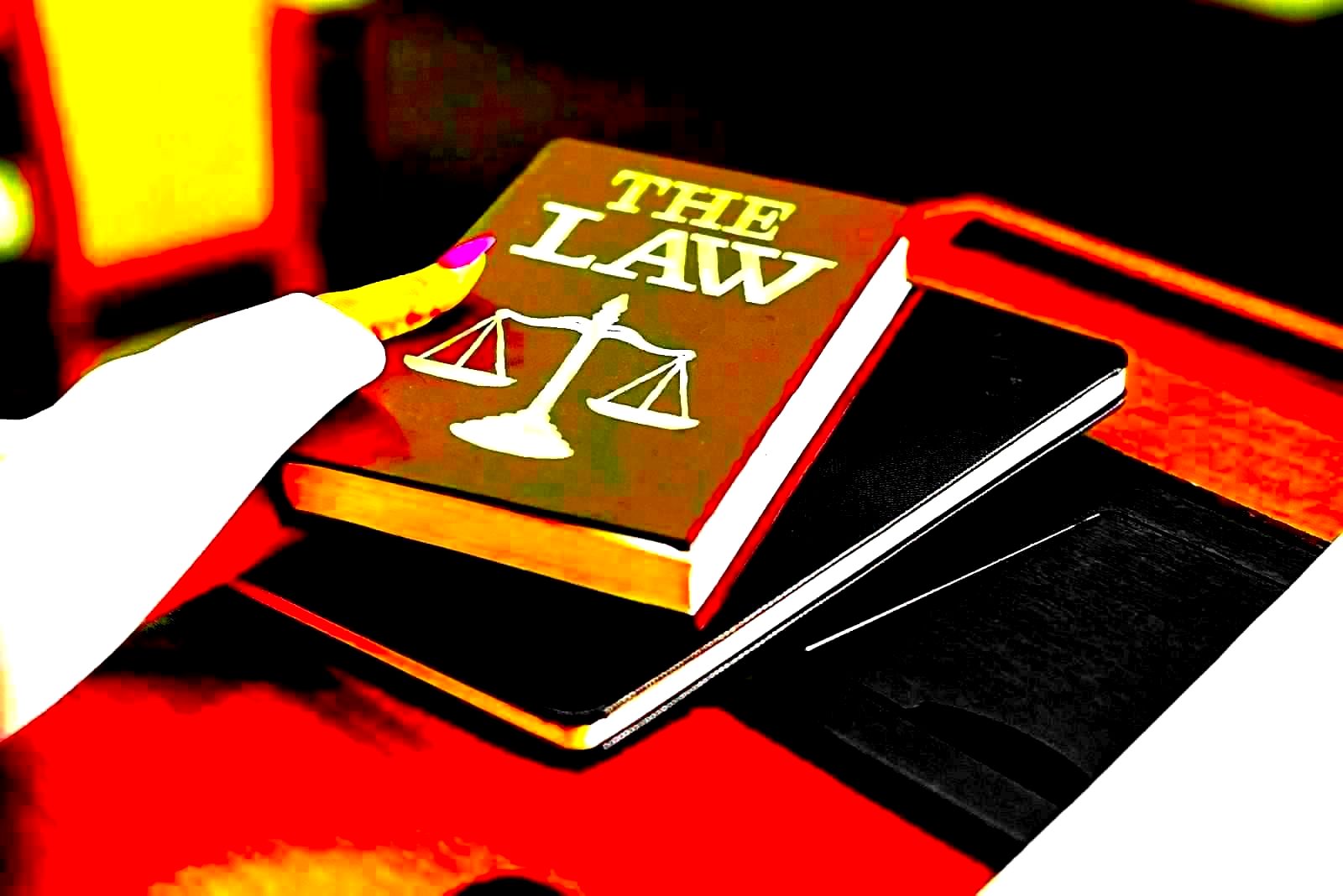 Legal filing documents on a desk