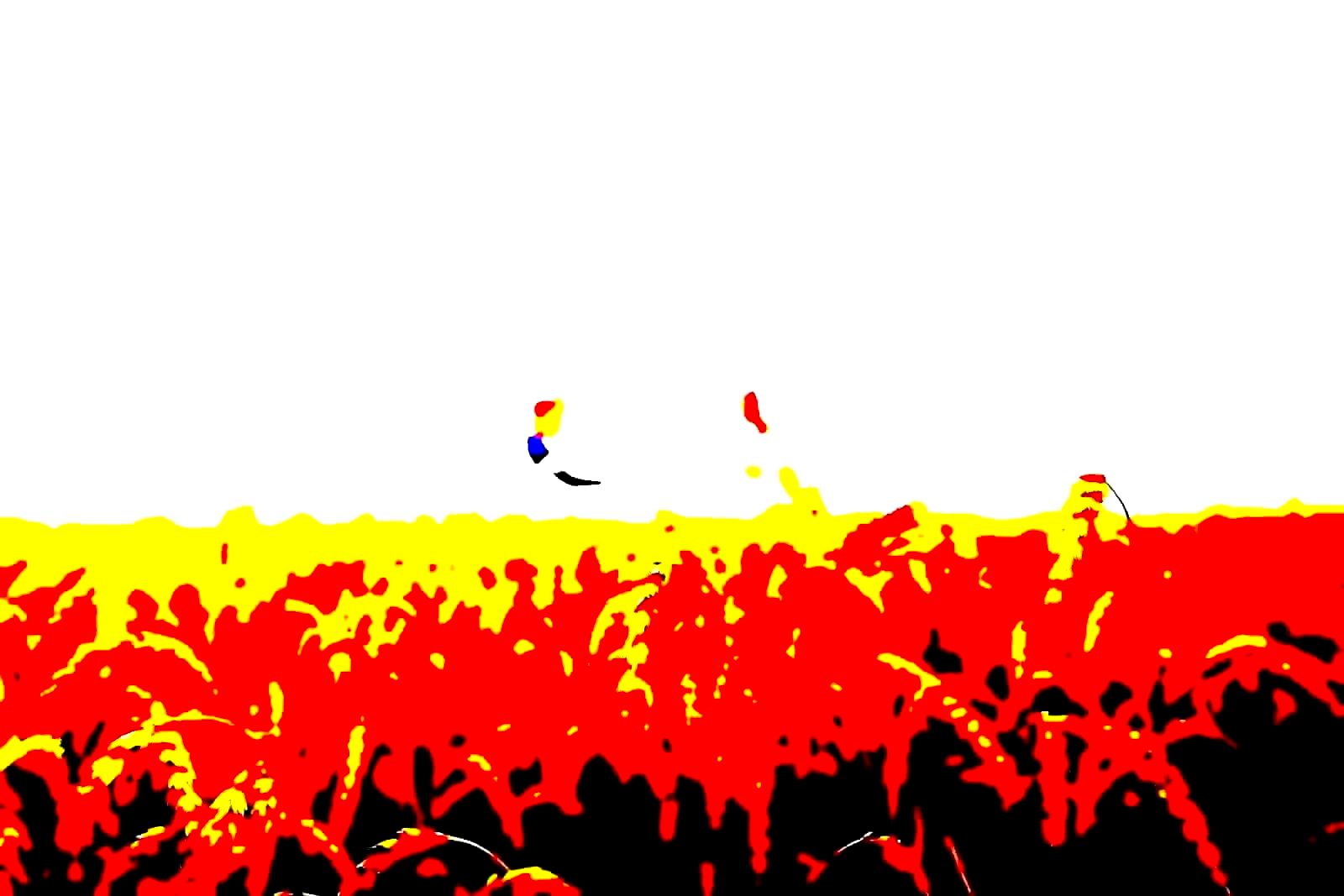 Agricultural field at harvest with rows of crops stretching to the horizon